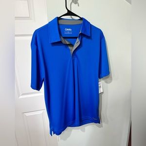 Cabela’s blue men’s golf shirt